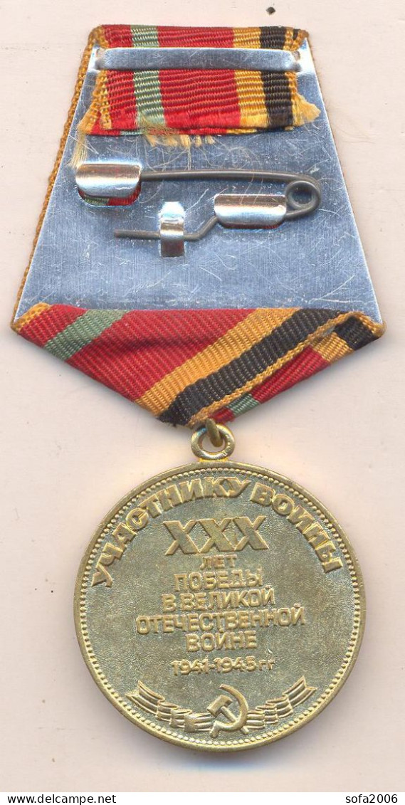 RUSSIA USSR   MEDAL 30 Years Of Victory In The Great Patriotic War 1941-1945 - Russia.WW II. - Russie