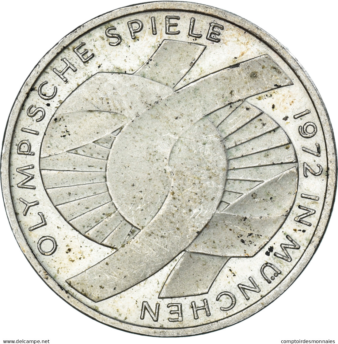 Monnaie, République Fédérale Allemande, 10 Mark, 1972, Hamburg, TTB, Argent - Herdenkingsmunt