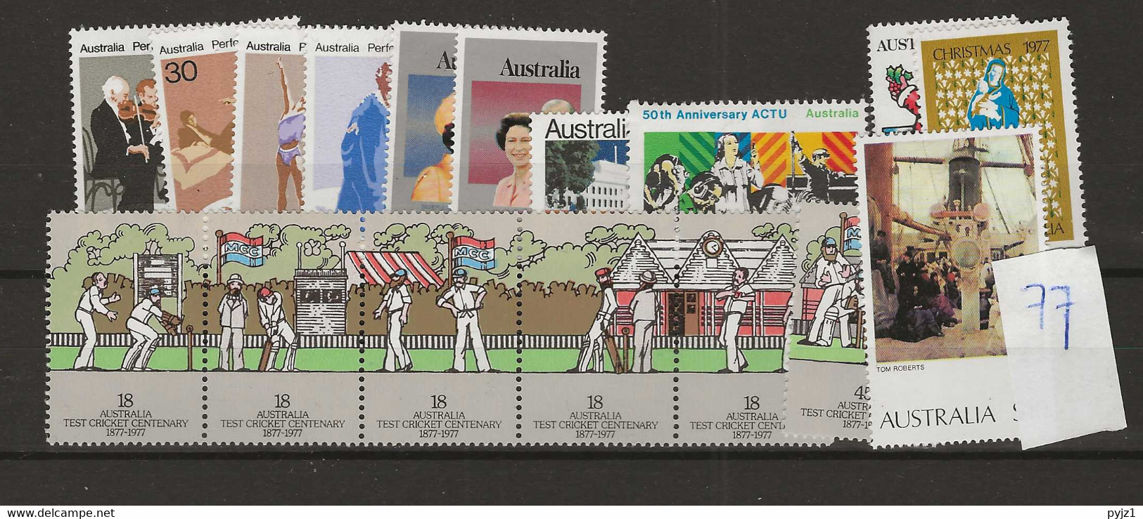 1977 MNH Australia Year Collection According To Michel, Postfris** - Années Complètes