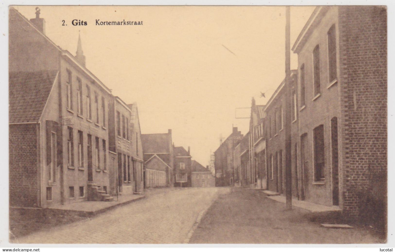 Gits - Kortemarkstraat - Uitg. L. Compenolle Moerman Nr 2 - Hooglede