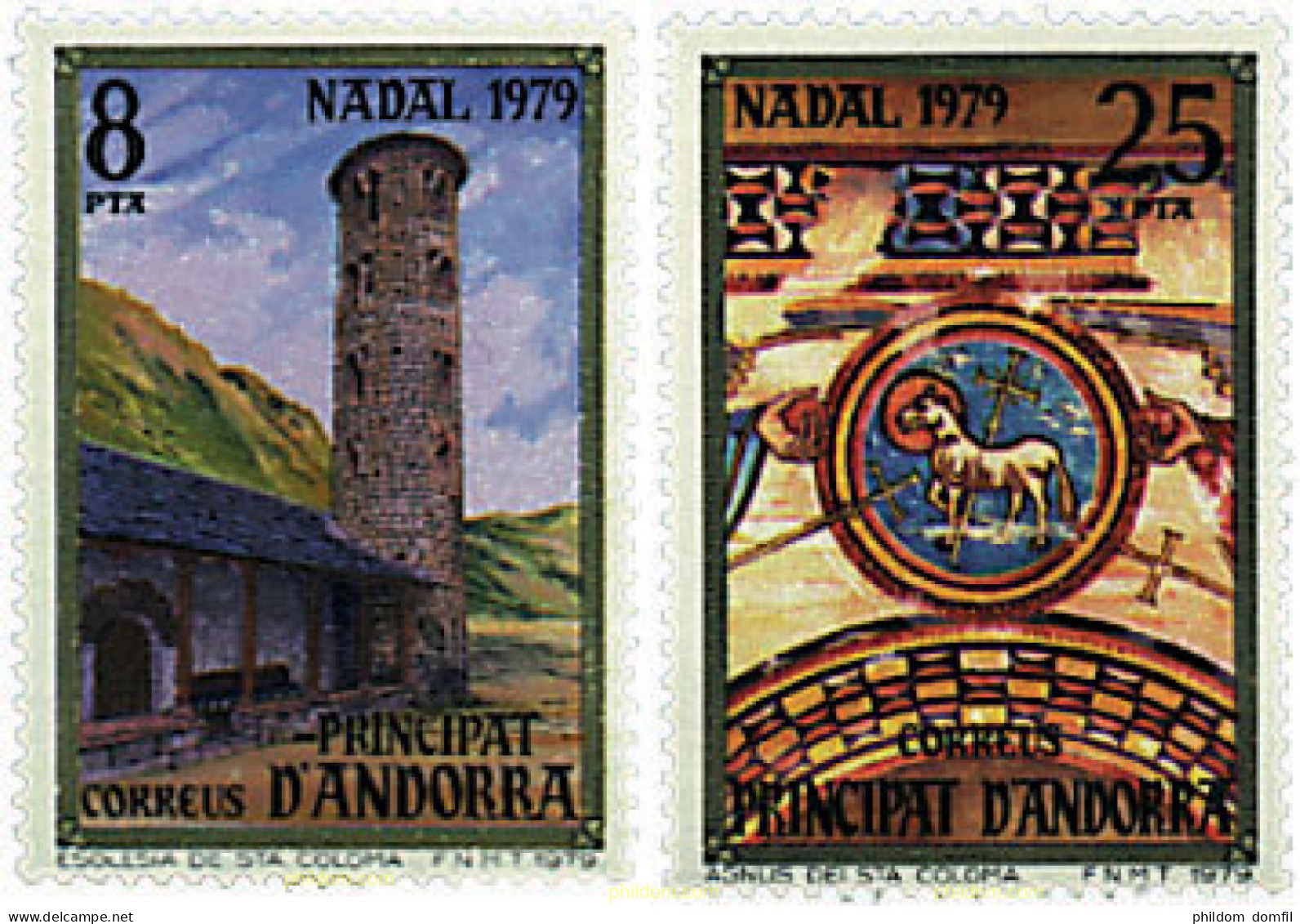 46152 MNH ANDORRA. Admón Española 1979 NAVIDAD - Used Stamps