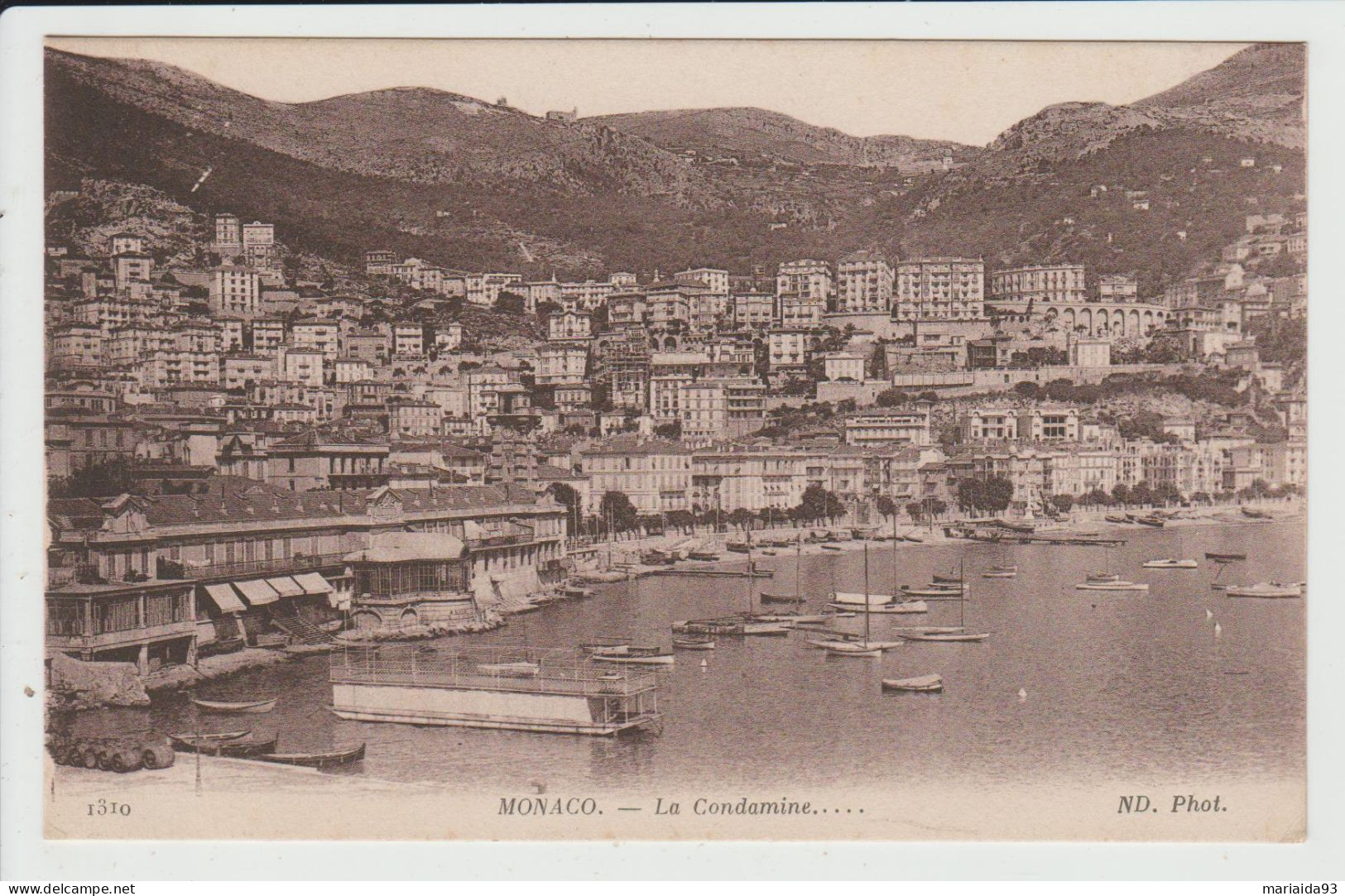 MONTE CARLO - PRINCIPAUTE DE MONACO - LA CONDAMINE - La Condamine