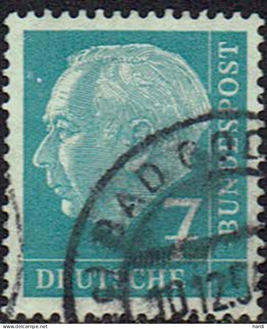 BRD 1954, MiNr 181XW, Gestempelt - Gebraucht