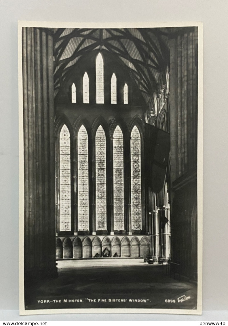 Five Sisters Window In York, The Minster, Yorkshire, Real Photo Postcard - York