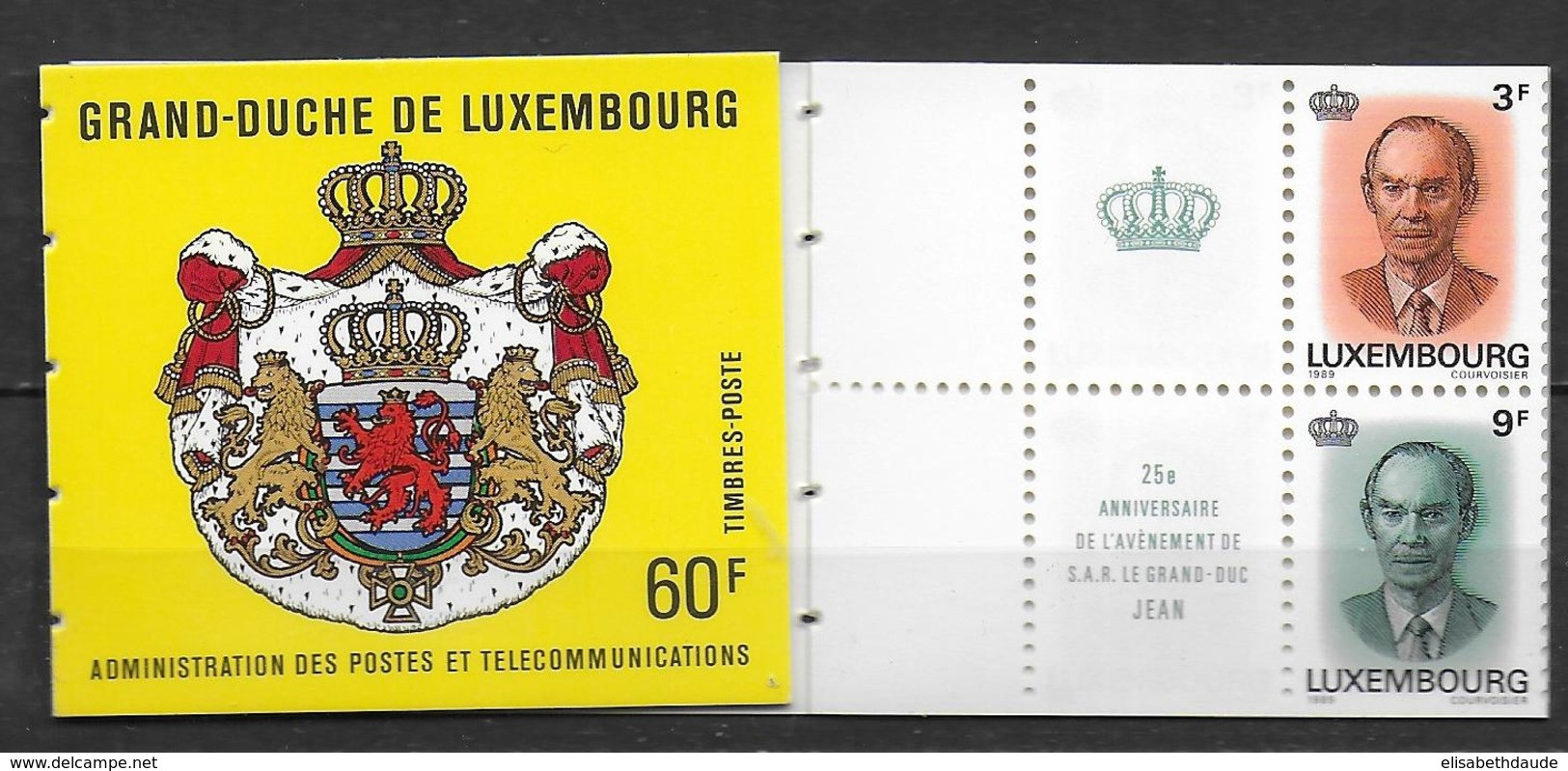 LUXEMBOURG - 1989 - CARNET COMPLET YVERT N° 1175/1176 ** MNH - COTE = 20 EUR - Markenheftchen