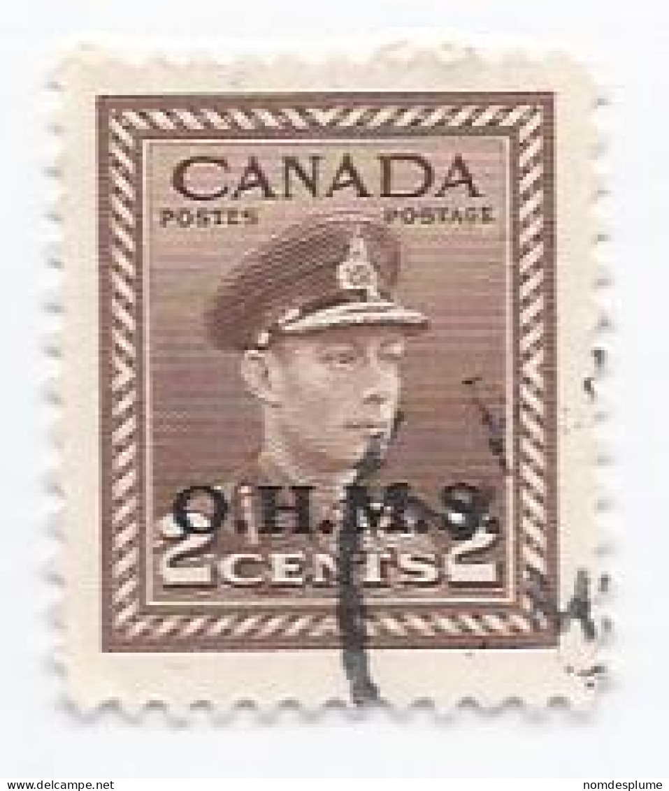 17178) Canada 1949 Postmark Cancel OHMS Overprint - Overprinted