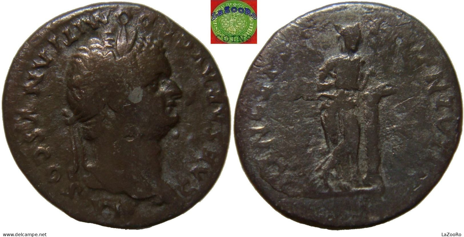 LaZooRo: Roman Empire - AR Denarius Of Domitian As Caesar (69-81-96 AD), PRINCEPS IVVENTVTIS, Salus - Les Flaviens (69 à 96)