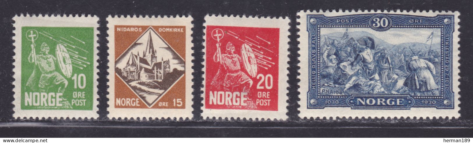 NORVEGE N°  147 à 150 * MLH Neufs Avec Charnière, B/TB (D9922) 9e Centenaire De La Mort De Saint Olaf - 1930 - Neufs