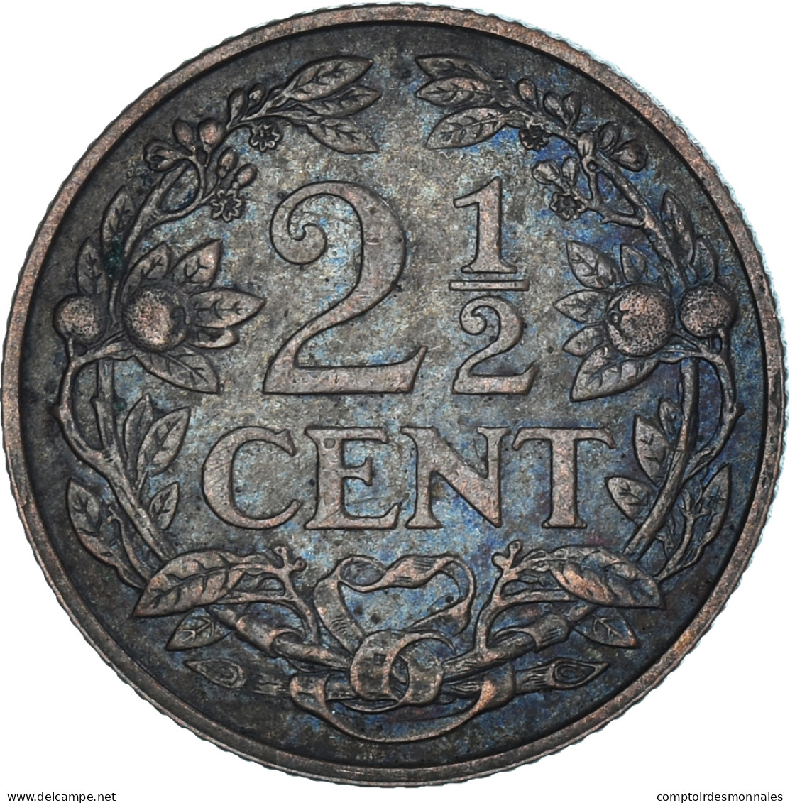 Monnaie, Pays-Bas, Wilhelmina I, 2-1/2 Cent, 1914, TTB, Bronze, KM:150 - 2.5 Centavos