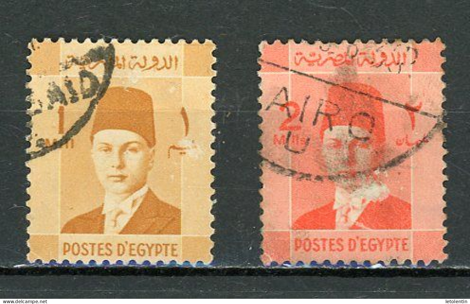 EGYPTE - ROI -  N° Yt  187+188 Obli. - Used Stamps