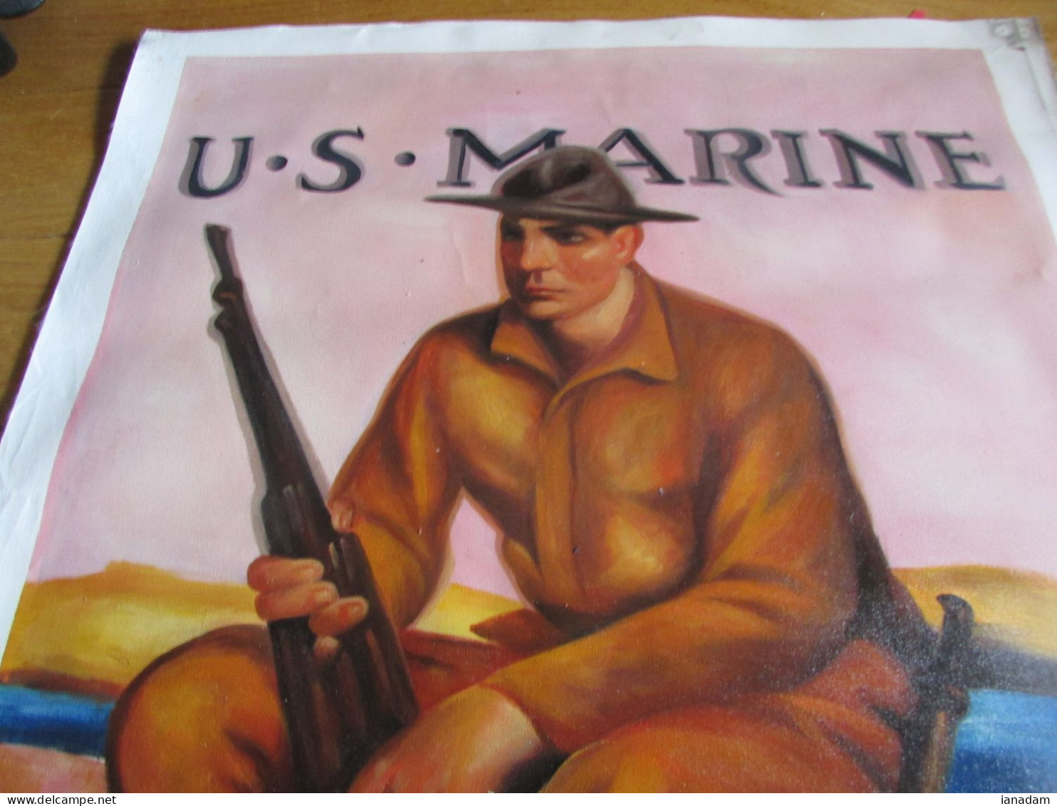 WW1 US Marine Corp Oil Painting Poster - 1914-18