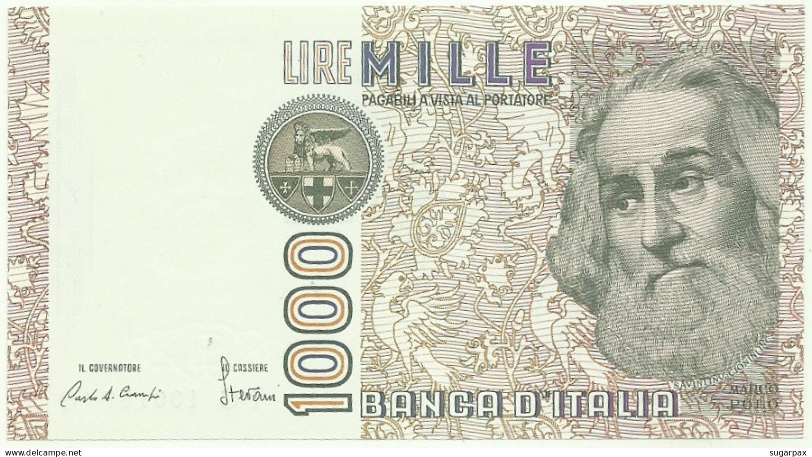 Italia - 1000 Lire - 06.01.1982 - Pick: 109.a - Unc. - Serie TC - Marco Polo - Ciampi & Stevani - 1.000 - 1000 Lire