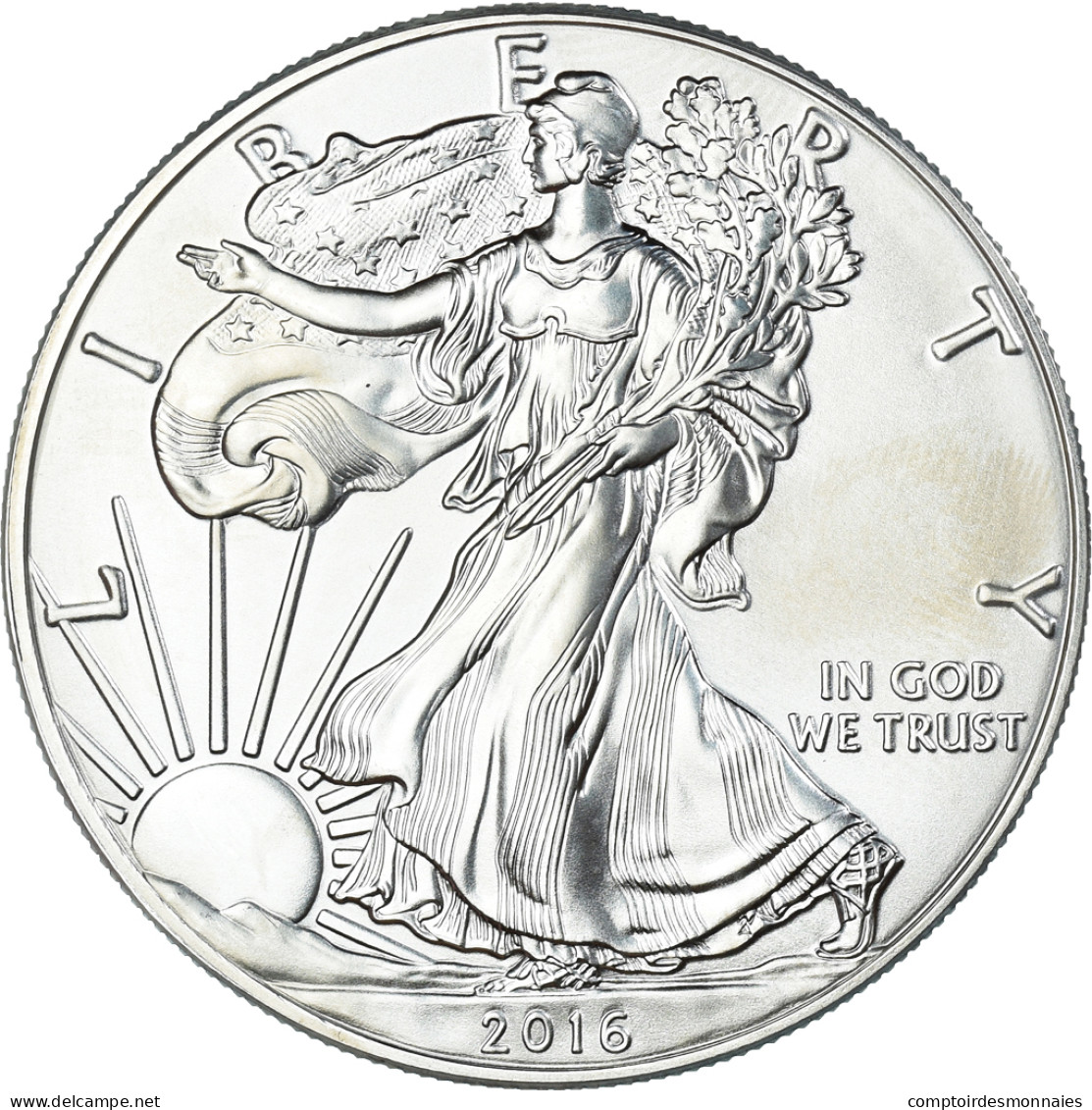 Monnaie, États-Unis, Dollar, 2016, American Silver Eagle, SPL, Argent - Argent