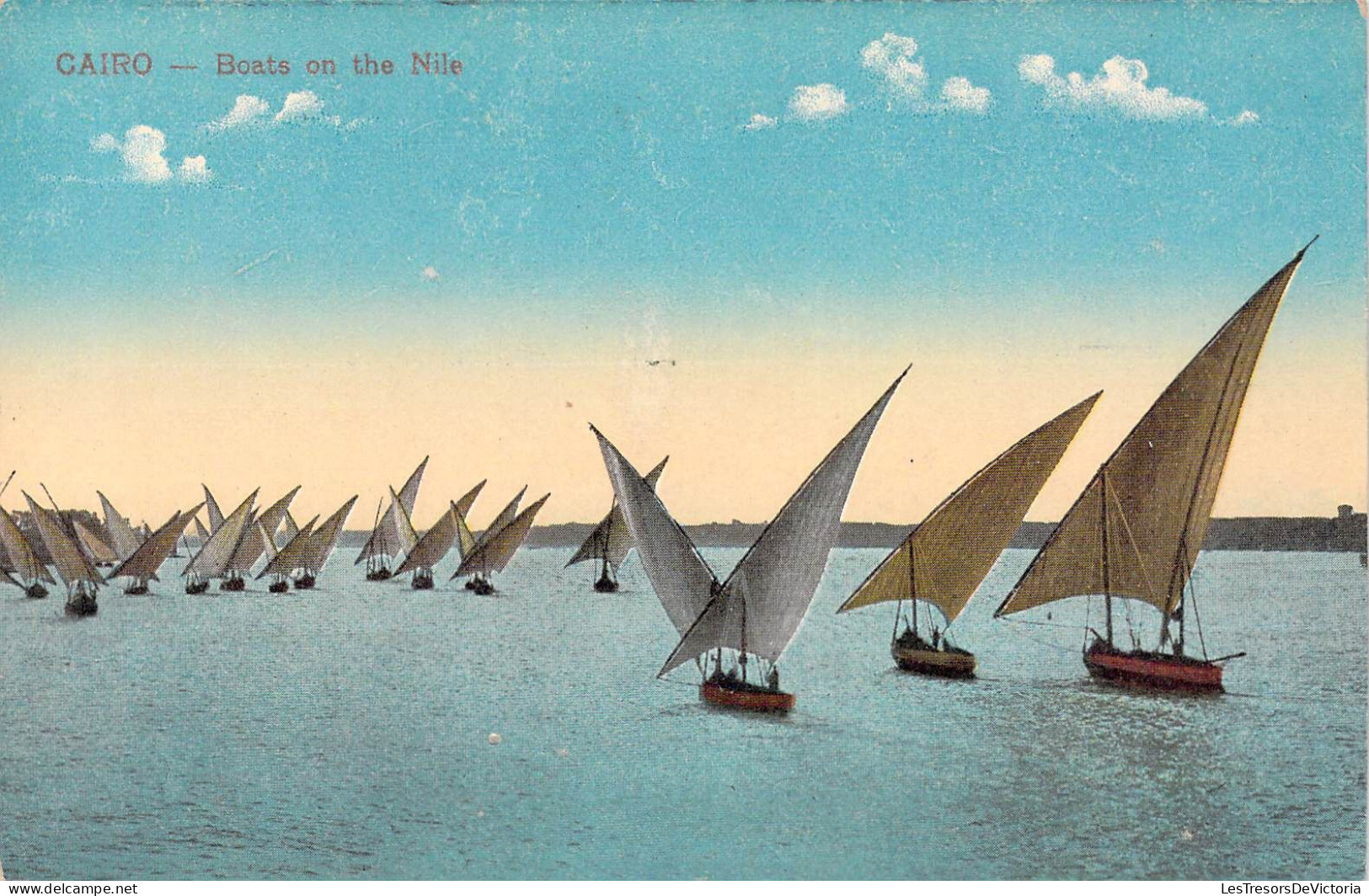 EGYPTE - Le Caire - Cairo - Boats On The Nile - Carte Postale Ancienne - Le Caire