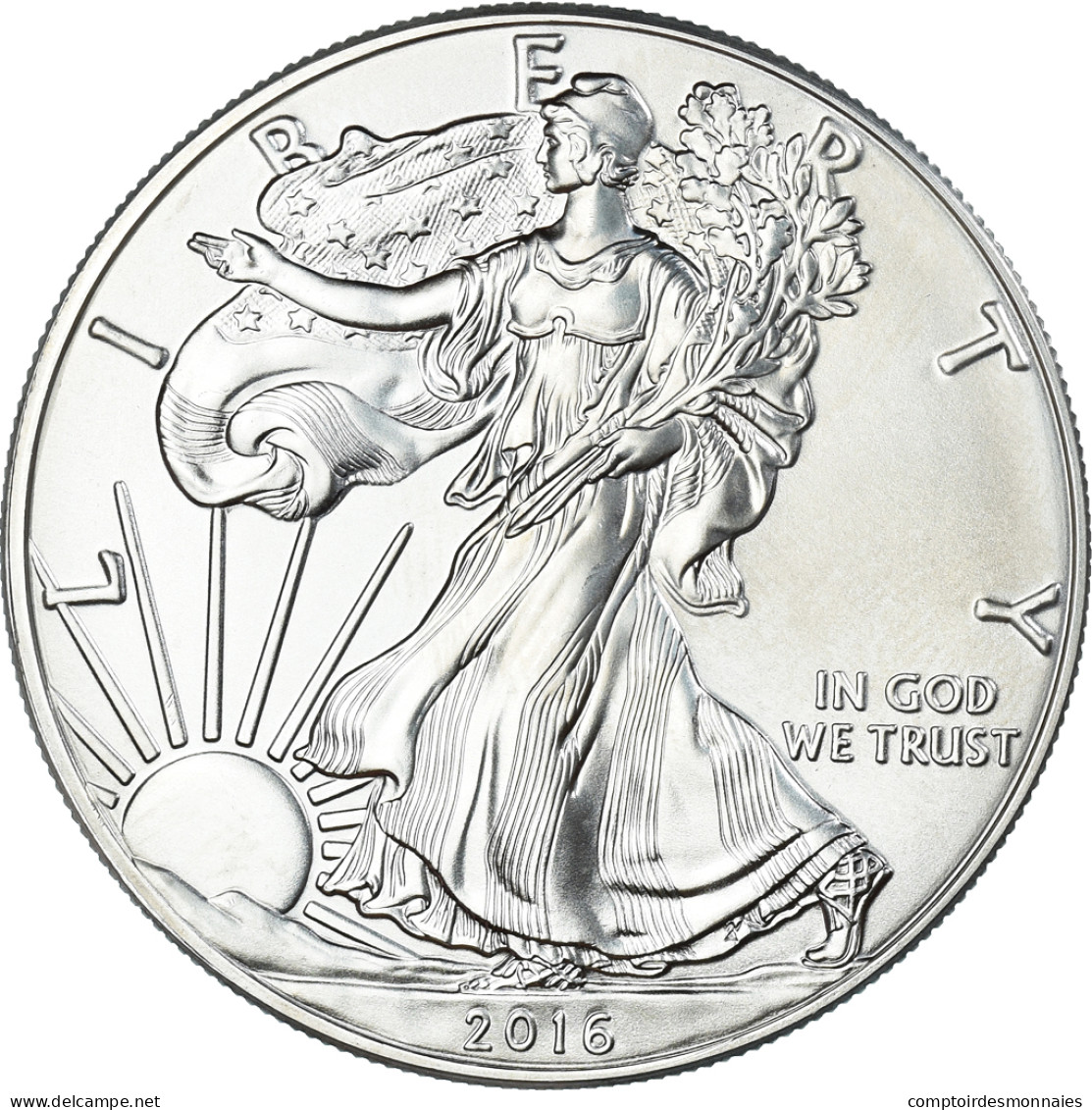 Monnaie, États-Unis, Dollar, 2016, American Silver Eagle, SPL, Argent - Silver