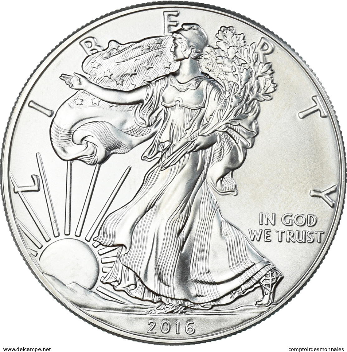 Monnaie, États-Unis, Dollar, 2016, American Silver Eagle, SPL, Argent - Silber