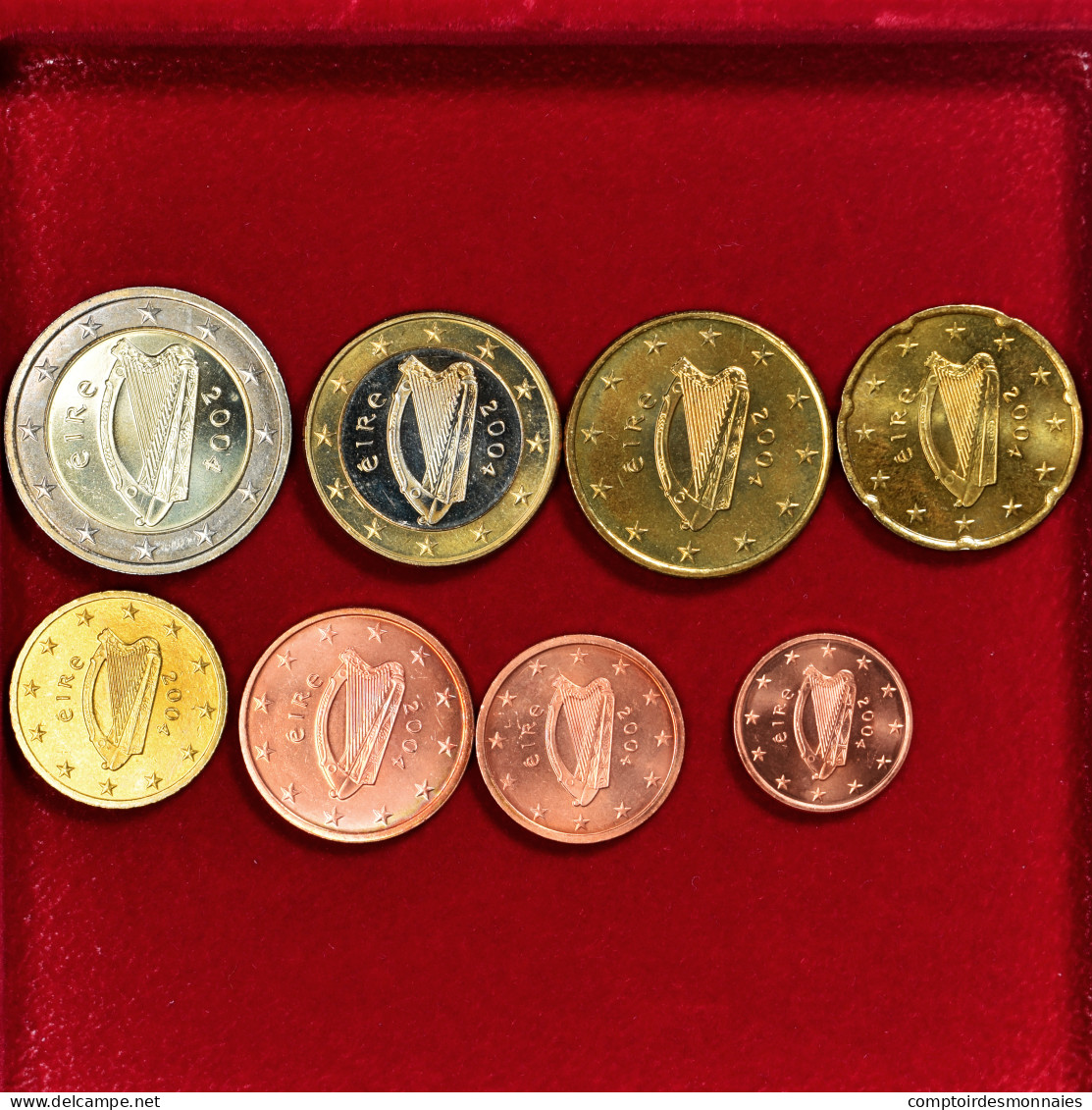 République D'Irlande, Euro-Set, 2004, Série De 8 Pièces Euro., SPL - Irland