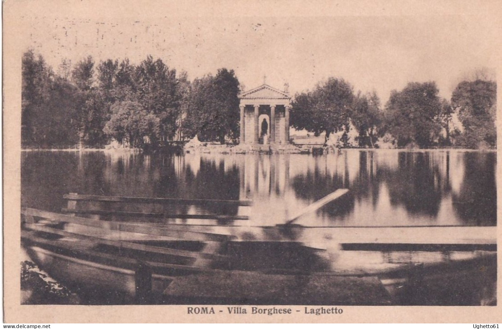 Roma - Vialla Borghese - Laghetto Viaggiata Anni '20 - Parks & Gardens