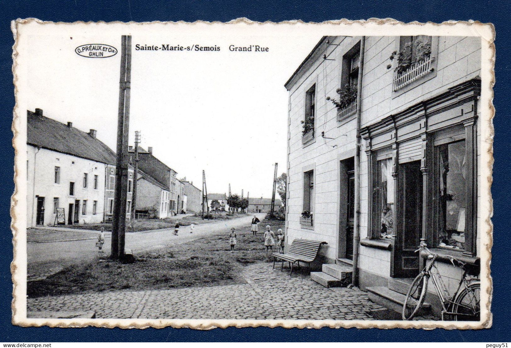 Sainte-Marie Sur Semois ( Etalle). Grand' Rue. Magasins. Enfants. 1958 - Etalle