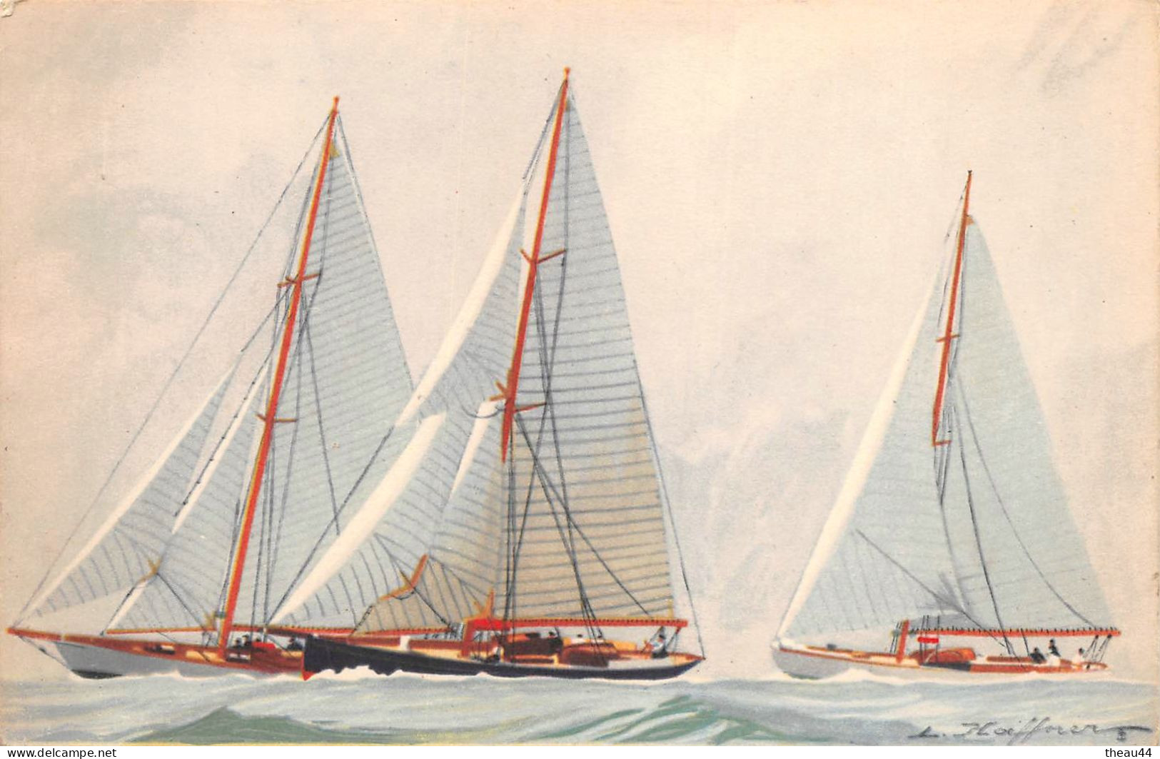 ¤¤   -   Lot De 8 Cartes De L'Illustrateur " HAFFNER "   -   Voiliers, Nautisme ,Yacht     -  ¤¤ - Haffner