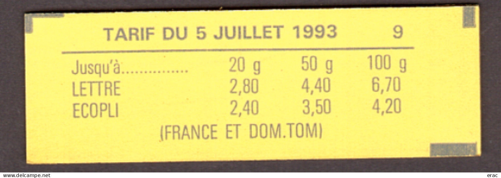 France - 1993 - Carnet 1503 - Fermé - Neuf ** - Marianne De Briat - Booklets