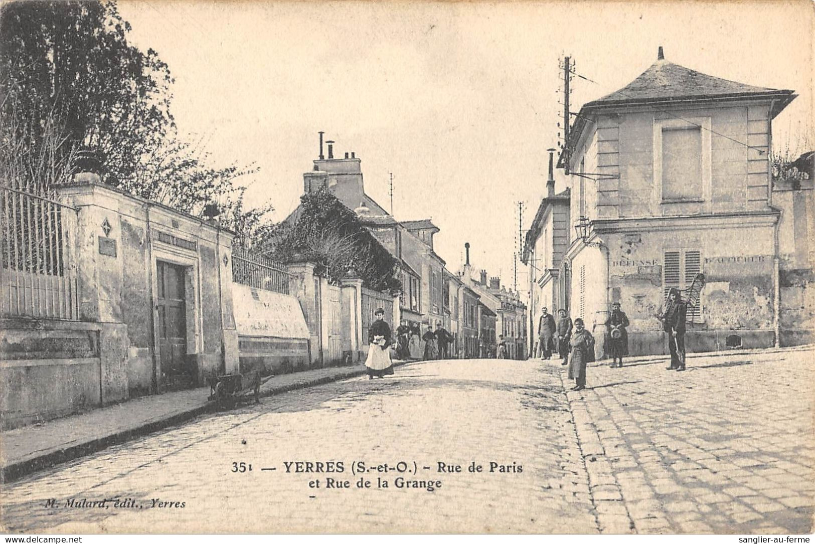 CPA 91 YERRES / RUE DE PARIS / RUE DE LA GRANGE - Yerres