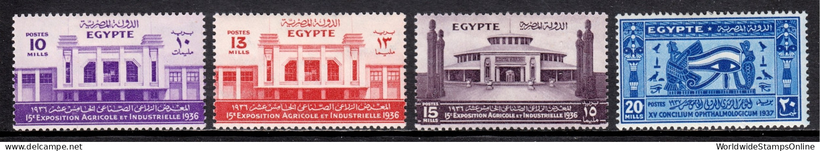 Egypt - Scott #199//202 - Short Set - MH - SCV $10 - Unused Stamps