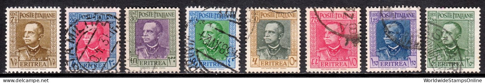 Eritrea - Scott #150-157 - Used - #150 Is MH, #154 Has Pencil/rev. - SCV $18 - Eritrée