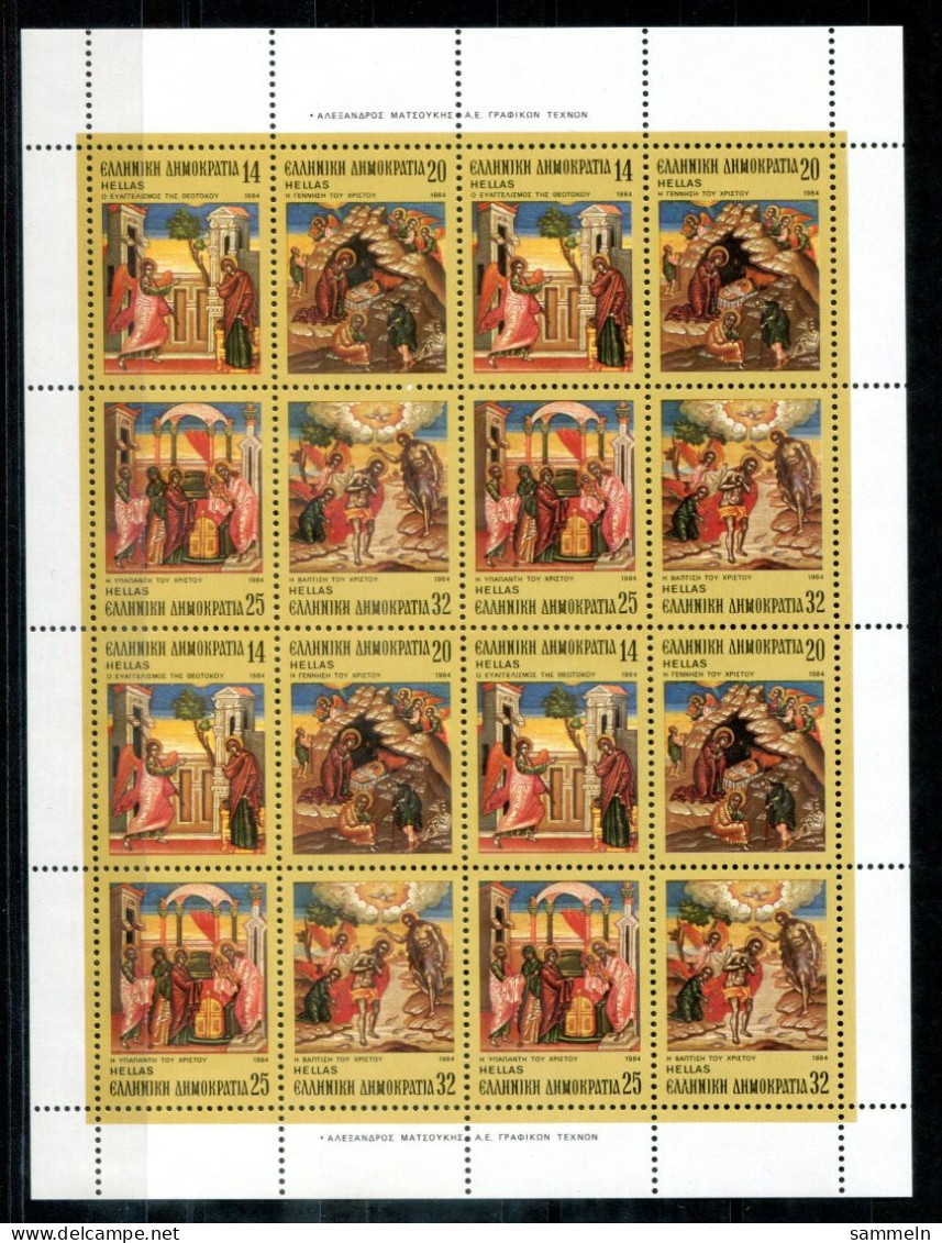 GRIECHENLAND 1571-1574 KB Mnh - Religion - GREECE / GRÈCE - Blocchi & Foglietti