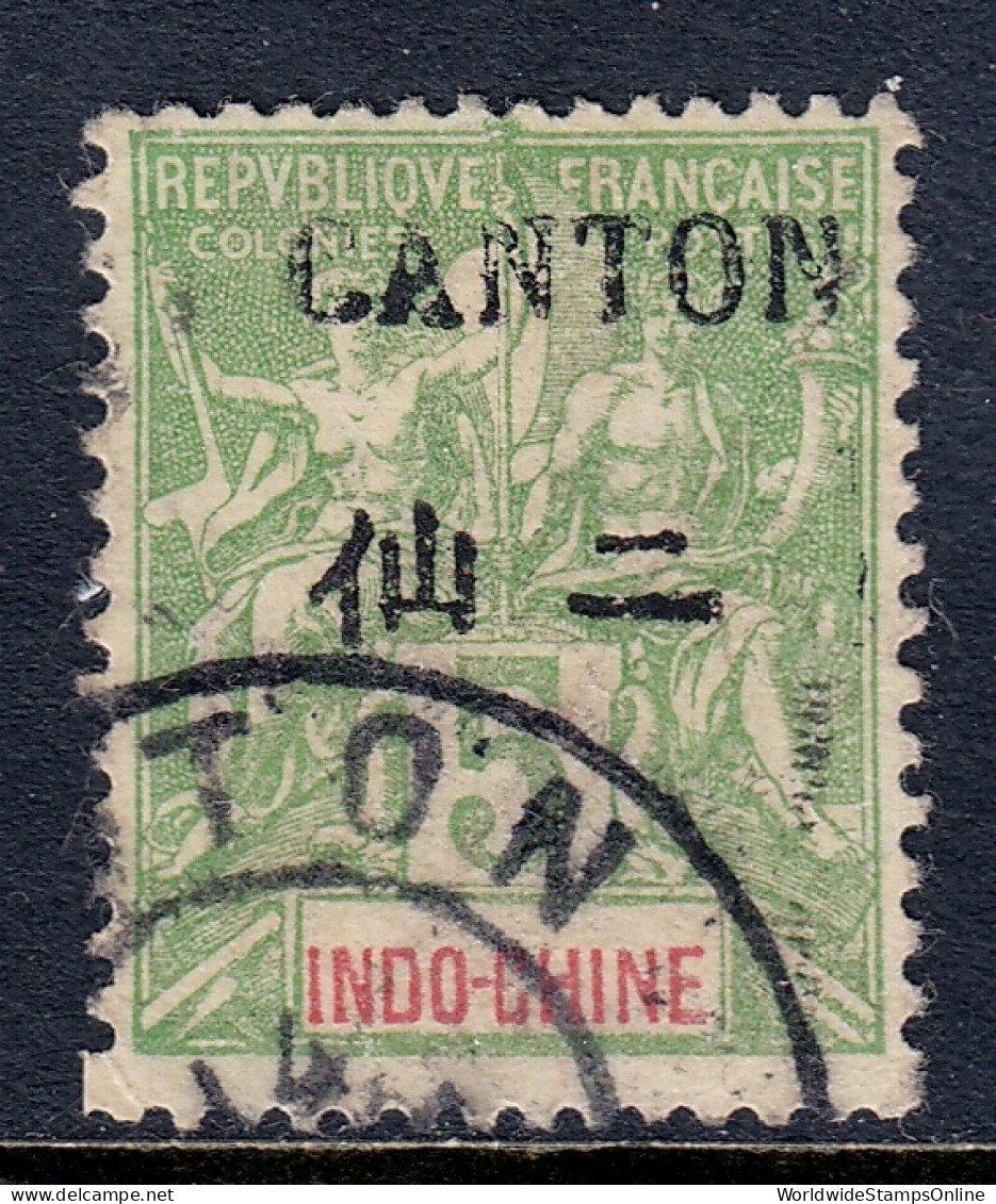 France (Offices In Canton) - Scott #18 - Used - SCV $4.25 - Oblitérés