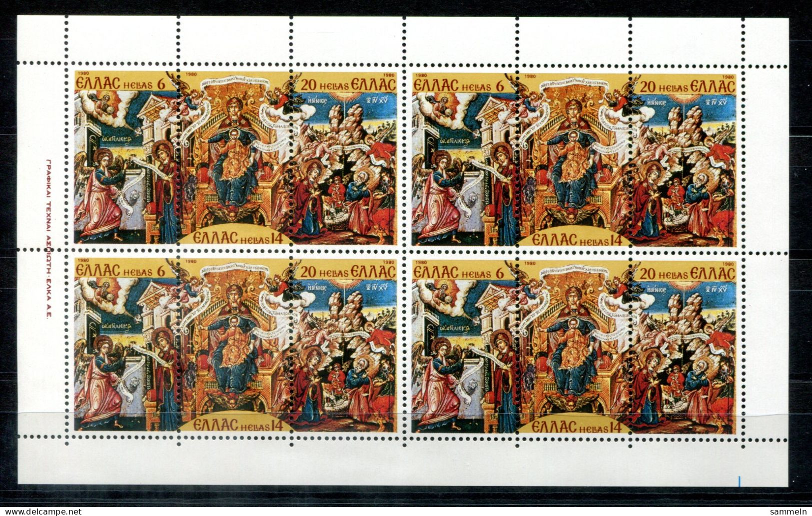 GRIECHENLAND 1438-1440 KB Mnh - Religion - GREECE / GRÈCE - Blocks & Sheetlets