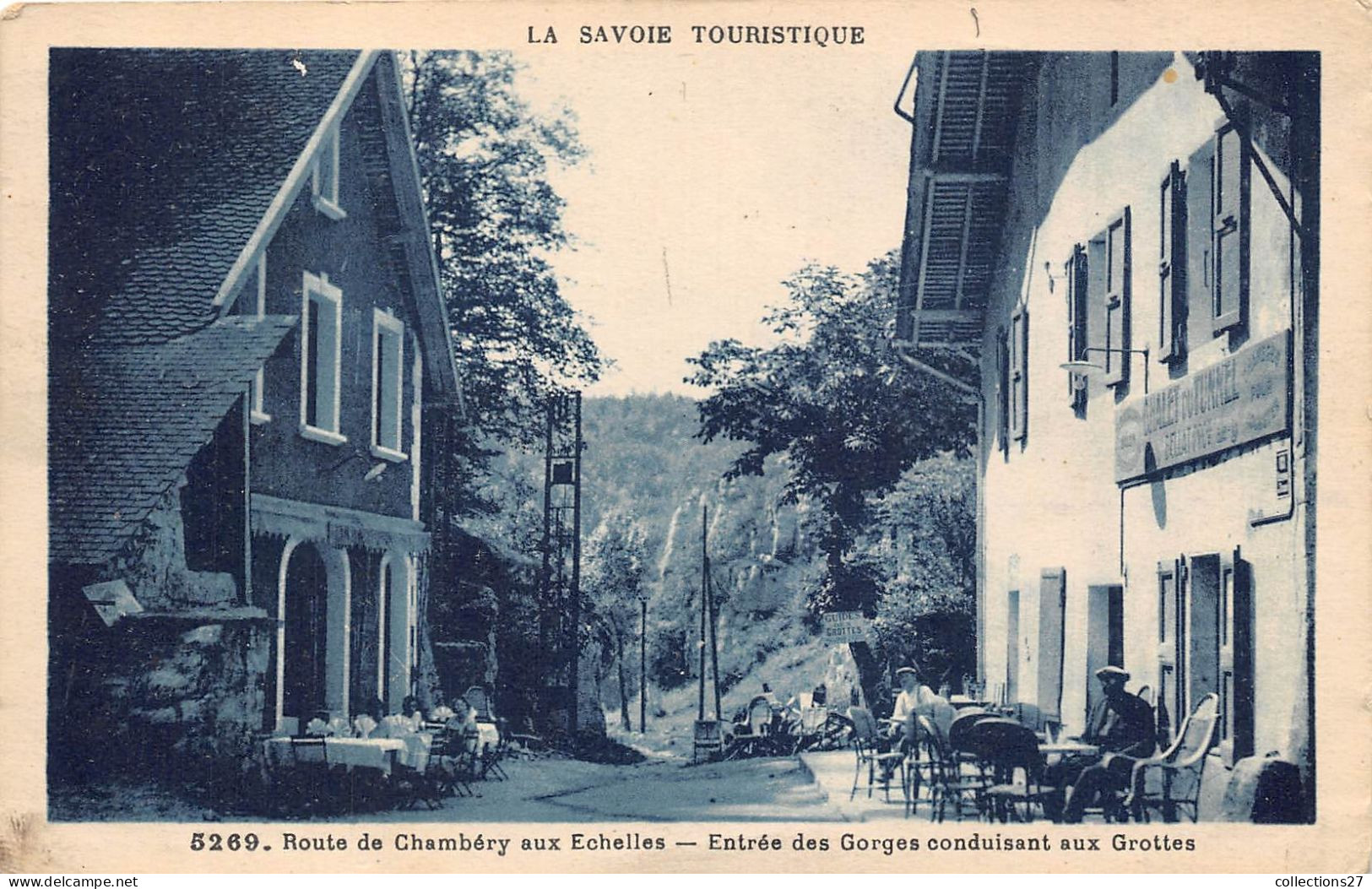 73-LES-ÉCHELLES- ENTREE DES GORGES CONDUISANT AUX GROTTES - Les Echelles