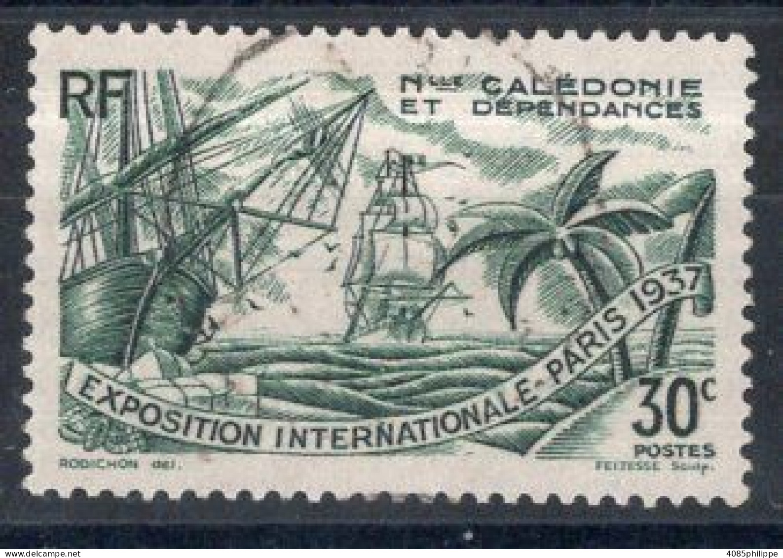 Nvelle CALEDONIE Timbre-Poste N°167 Oblitéré TB   Cote : 4€50 - Used Stamps