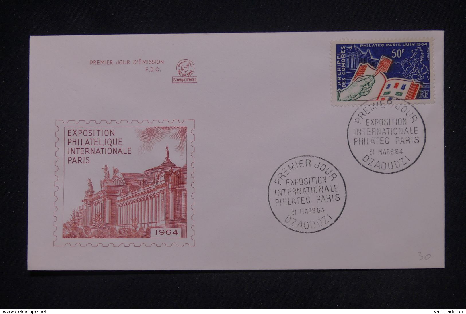 COMORES - Enveloppe FDC En 1964 - Philatec  - L 142112 - Cartas & Documentos