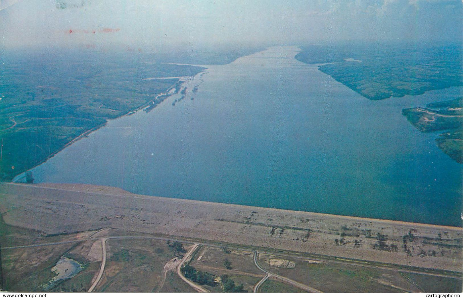 Postcard United States > KS - Kansas > Manhattan 1964 Tuttle Creek Dam And Reservoir - Manhattan