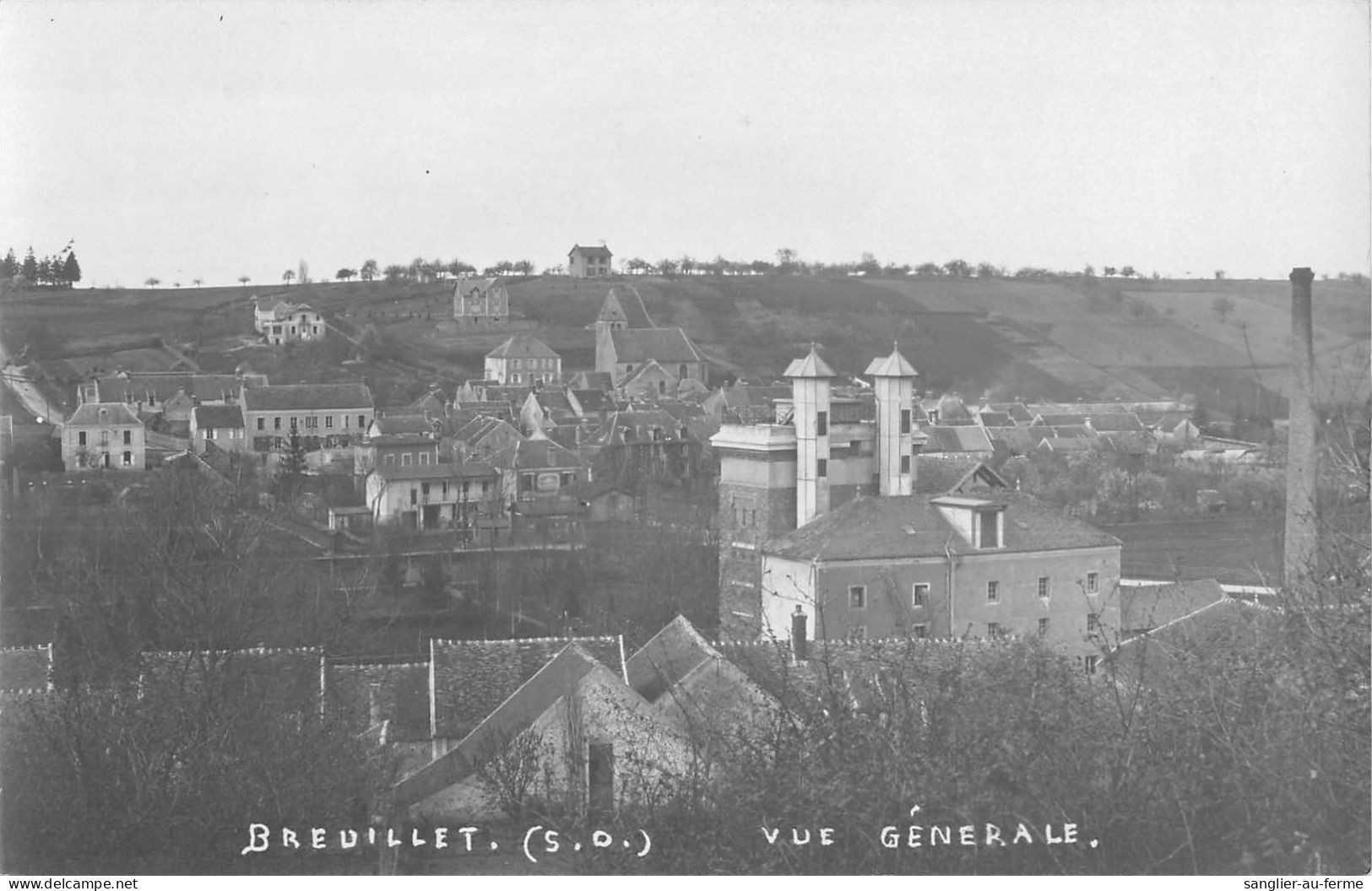 CPA 91 BREUILLET / VUE GENERALE  / CARTE PHOTO - Sonstige & Ohne Zuordnung