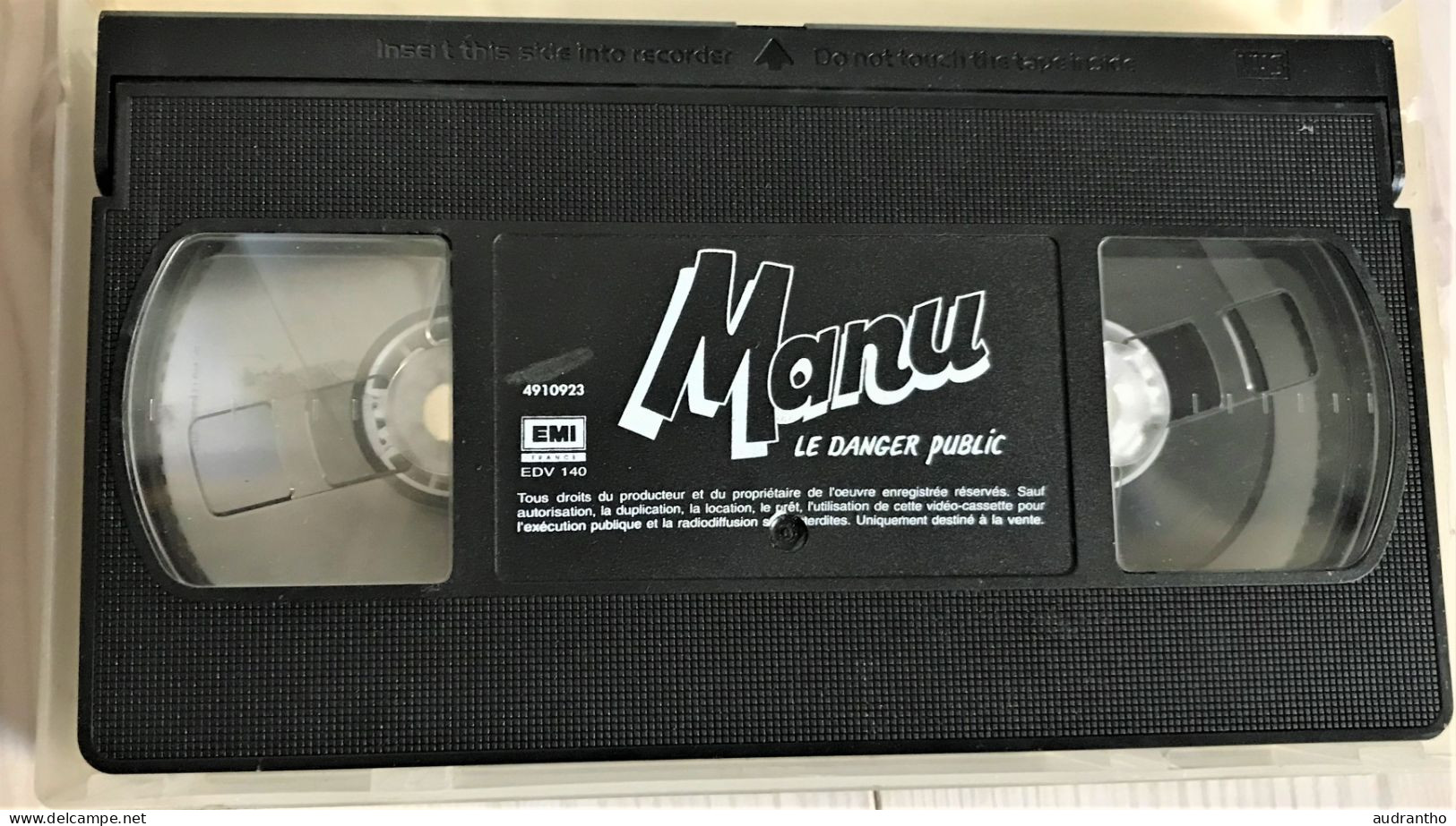 VHS MANU Le Danger Public Franck Mergerin Volume 1 1993 - Dessins Animés