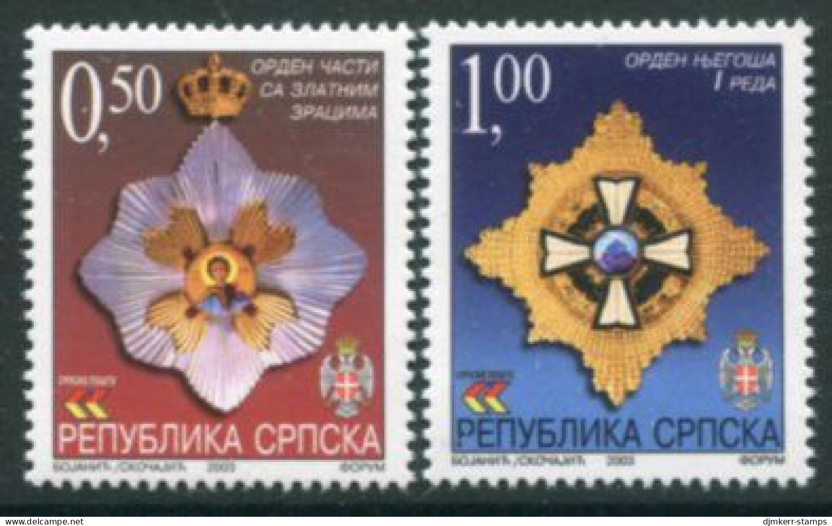 BOSNIAN SERB REPUBLIC 2003 Orders  MNH / **.  Michel 279-80 - Bosnie-Herzegovine