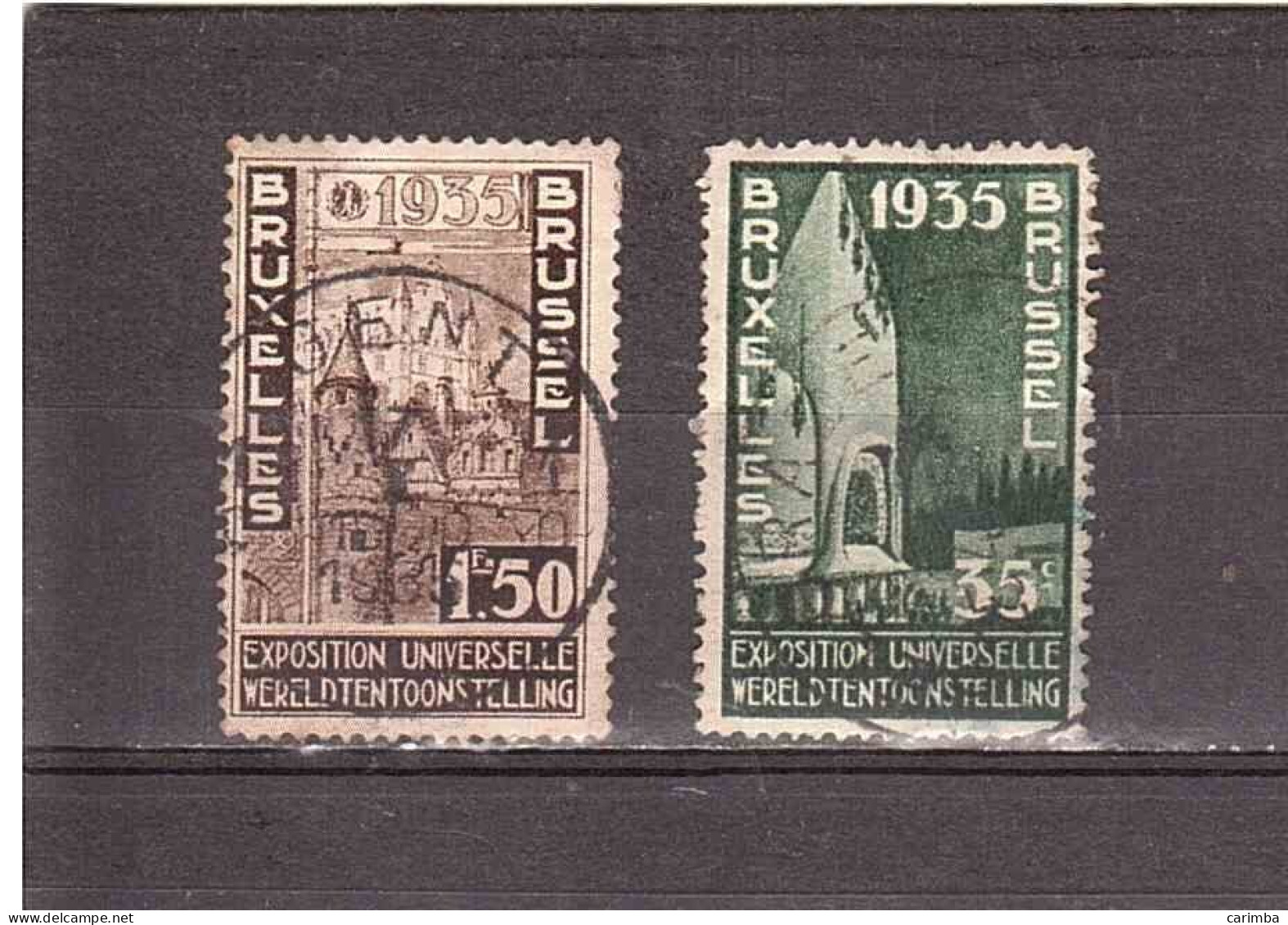 BELGIO 1935 BRUXELLES EXPOSITION UNIVERSELLE - 1935 – Brüssel (Belgien)
