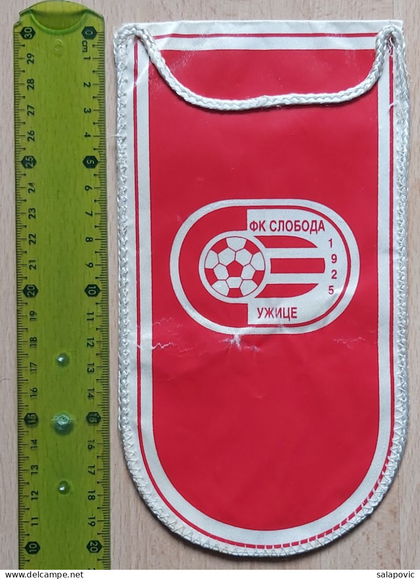 FK Sloboda Uzice, Serbia Football CLUB PENNANT, SPORTS FLAG ZS 4/9 - Habillement, Souvenirs & Autres