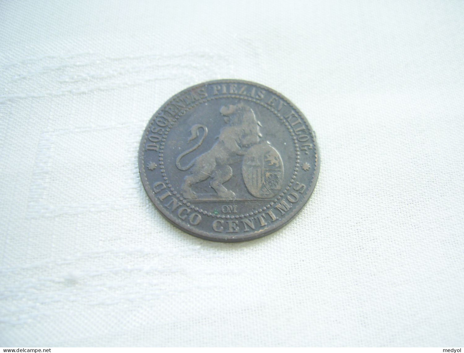 PIECE DE CINCO GRAMOS 1870 ESPAGNE ? - To Identify