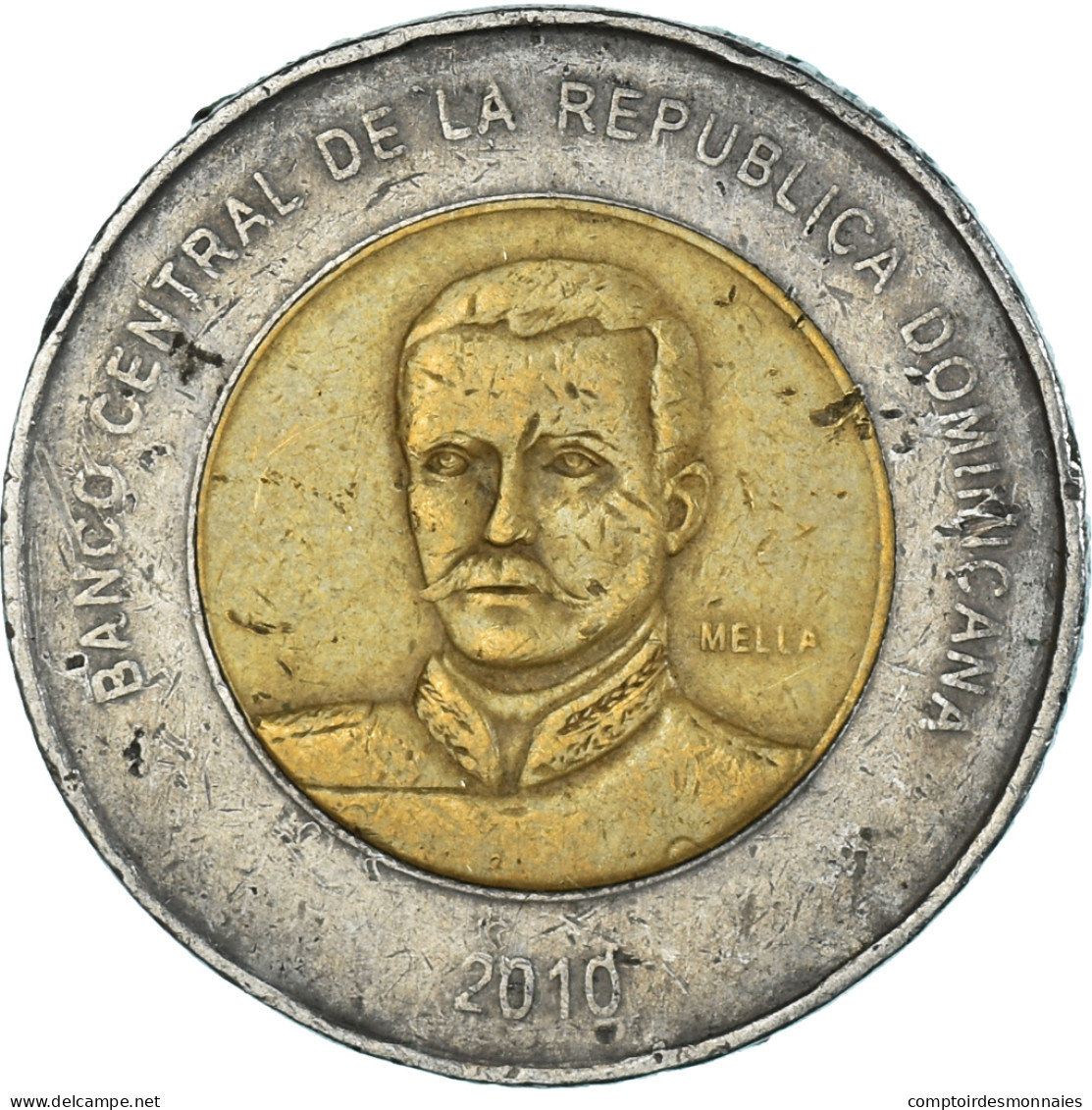 Monnaie, République Dominicaine, 10 Pesos, 2010 - Dominicaanse Republiek