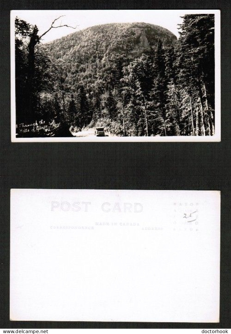 CANADA  REAL PHOTO---VINTAGE UNUSED POSTCARD Of CAR On HIGHWAY In The GASPE HILLS (PC-183) - Gaspé