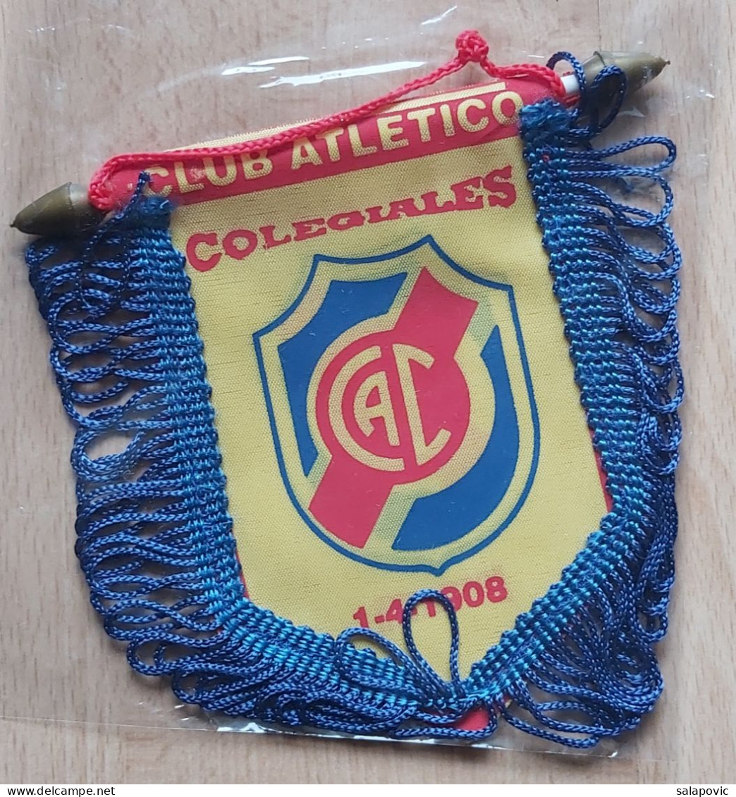 Club Atlético Colegiales Argentina Football Club soccer Fussball Calcio Futbol Futebol PENNANT, SPORTS FLAG ZS 4/10 - Bekleidung, Souvenirs Und Sonstige