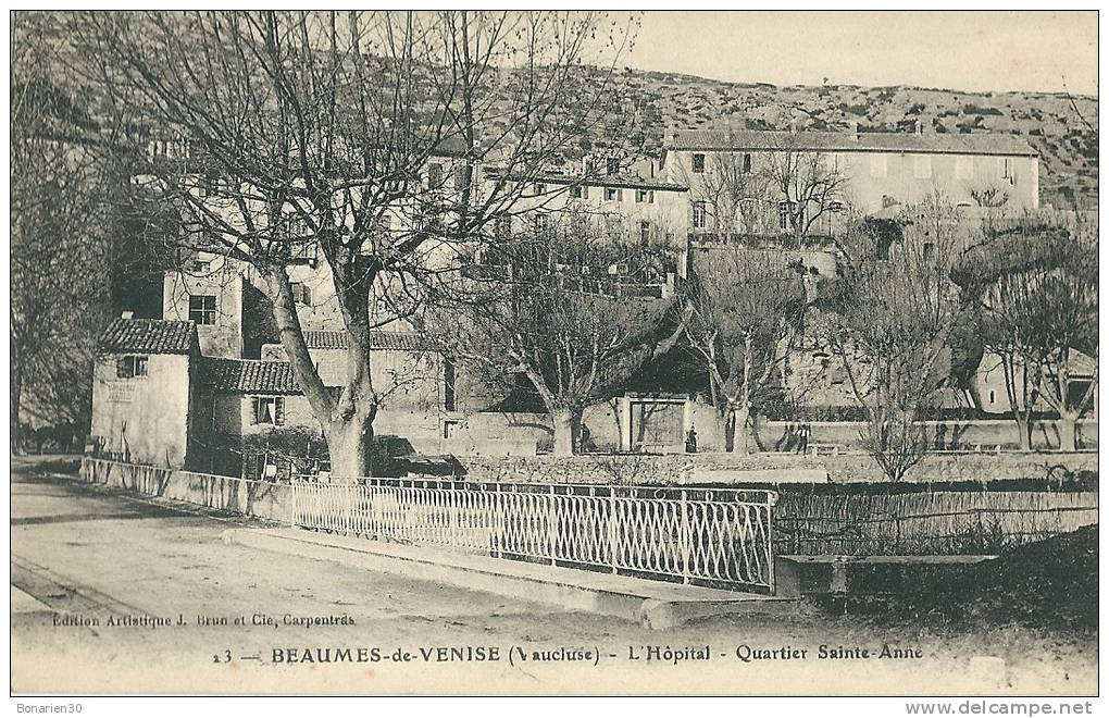 CPA 84 BEAUMES DE VENISE L'HOPITAL QUARTIER SAINT- ANNE   ETAT - Beaumes De Venise