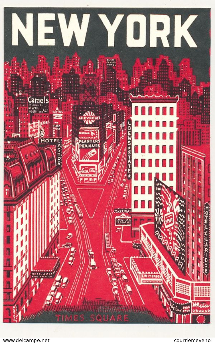 3 CPM - Reproduction D'ancien (c 2006) NEW-YORK Times Square, Souvenir Of New-York, Radio City - Other & Unclassified