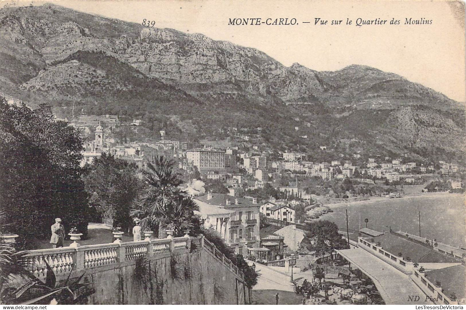 MONACO - Monte-Carlo - Vue Sur Le Quartier Des Moulins - Carte Postale Ancienne - Monte-Carlo