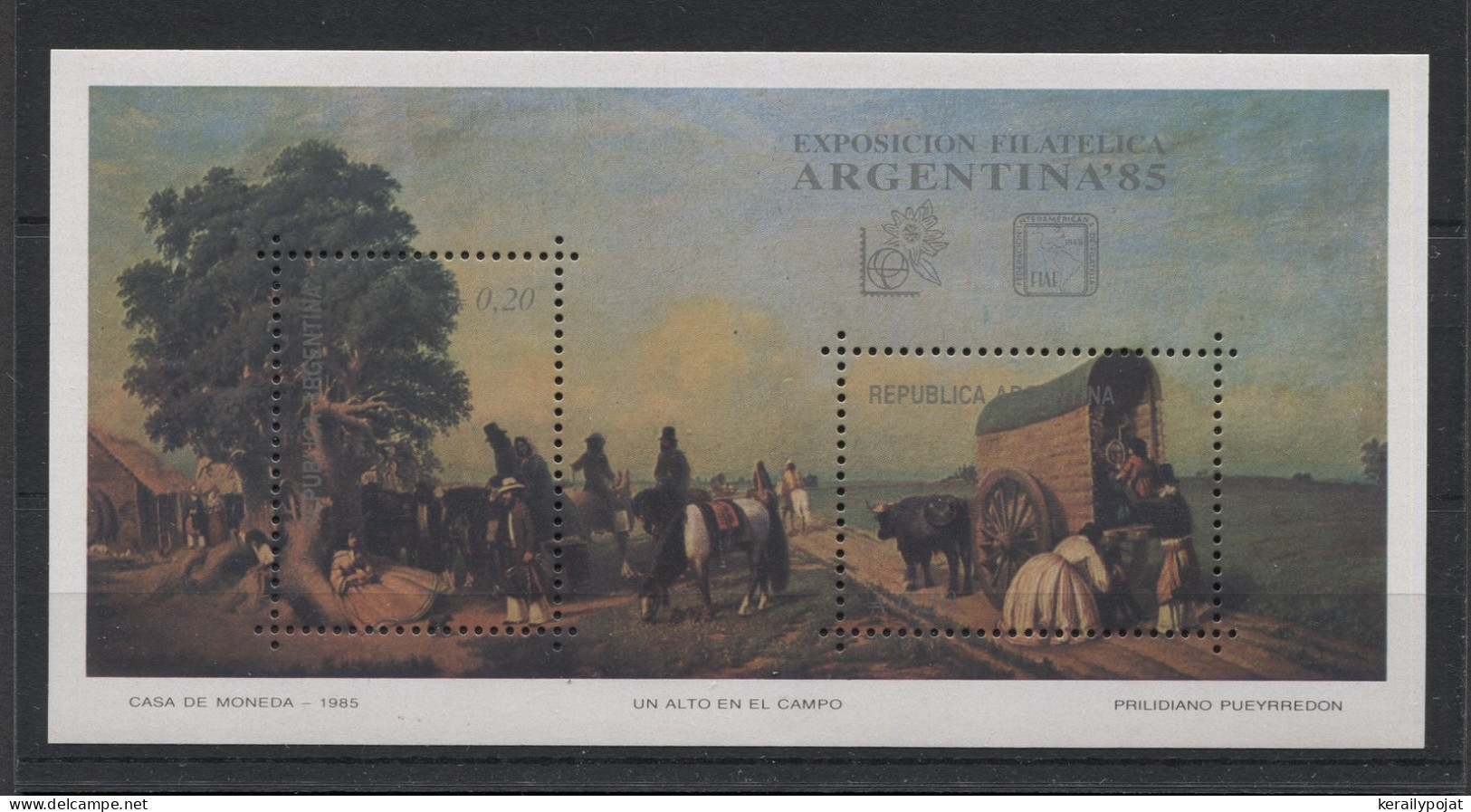 Argentina - 1985 Stamp Exhibition Argentina '85 Block MNH__(TH-21648) - Blokken & Velletjes