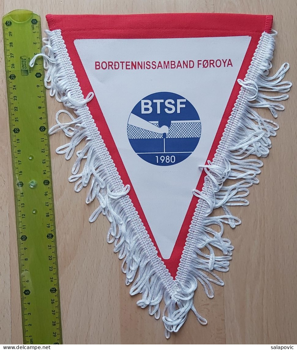 BTSF Borðtennissamband Føroya Club Faroe Islands Table Tennis Association PENNANT, SPORTS FLAG ZS 4/11 - Tafeltennis