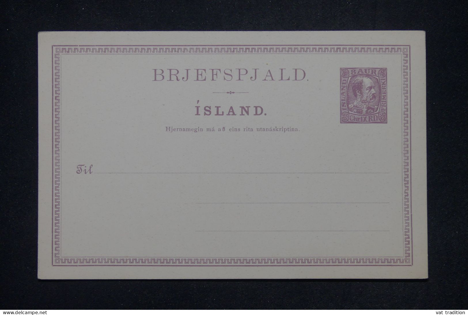 ISLANDE - Entier Postal Non Circulé - L 142176 - Enteros Postales